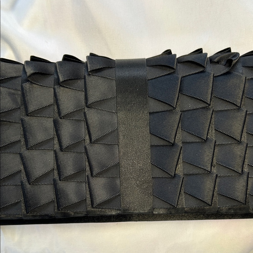 Jessica McClintock Black Clutch Purse Formal Prom